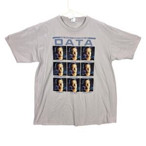 The Many Emotions of Data Shirt Mens Extra Large Gray Star Trek Novelty Nerdy